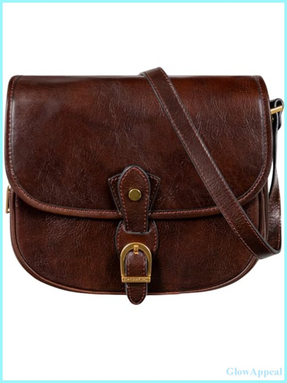 Handmade Italian Leather Crossbody Bag Messenger Purse Shoulder Bag